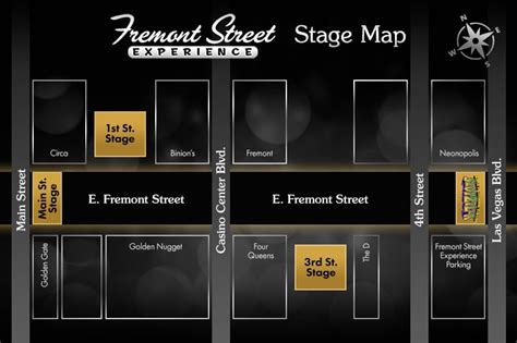 fremont street experience map
